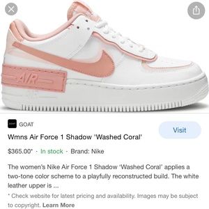 Womens Nike Air Force 1 washed coral